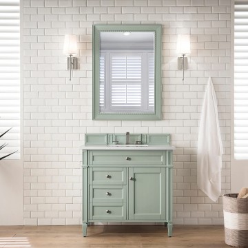 Brittany 30" Single Cabinet, Sage Green (Vanity Only Pricing) 